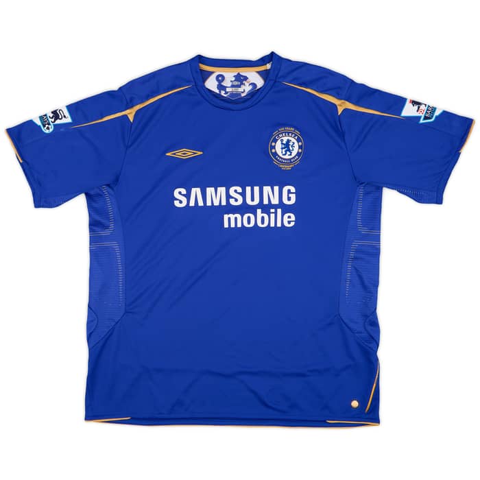 2005-06 Chelsea Centenary Home Shirt Crespo #21 - 8/10 - (XXL)