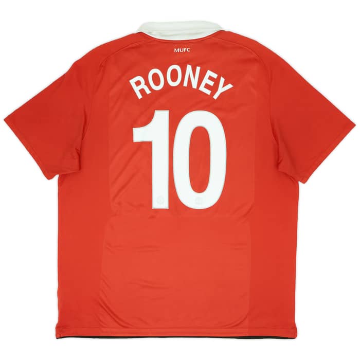 2010-11 Manchester United Home Shirt Rooney #10 - 5/10 - (XXL)