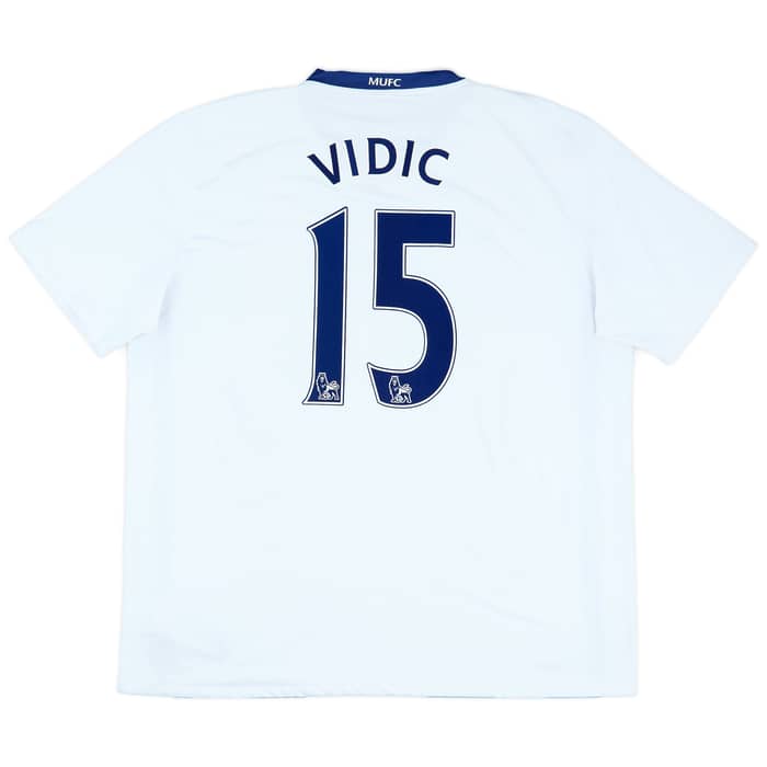 2008-10 Manchester United Away Shirt Vidic #15 - 8/10 - (XXL)