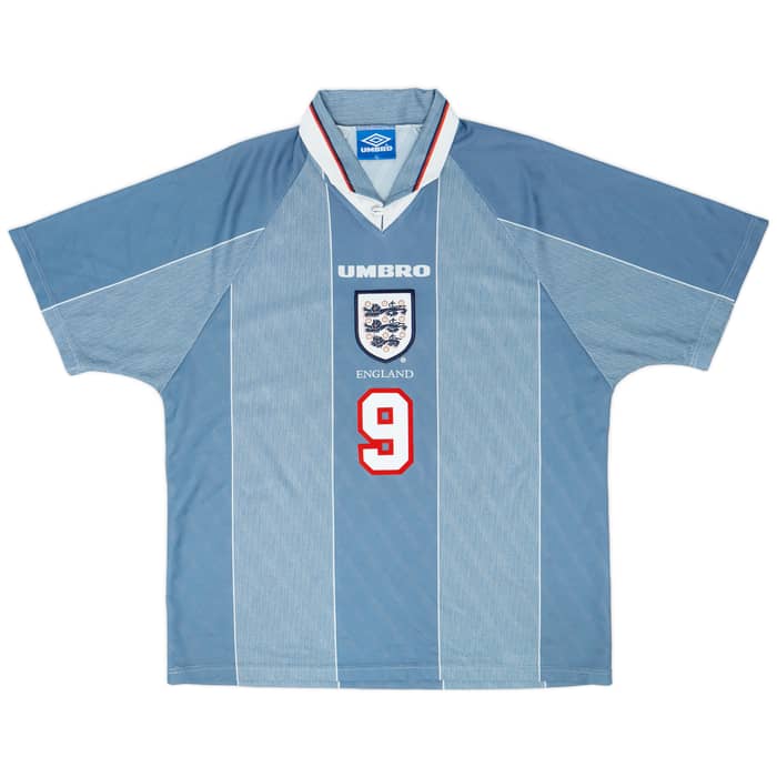 1996-97 England Away Shirt Shearer #9 - 8/10 - (XL)