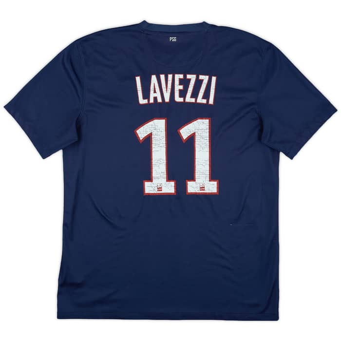 2012-13 Paris Saint-Germain Home Shirt Lavezzi #11 - /10 - (L)