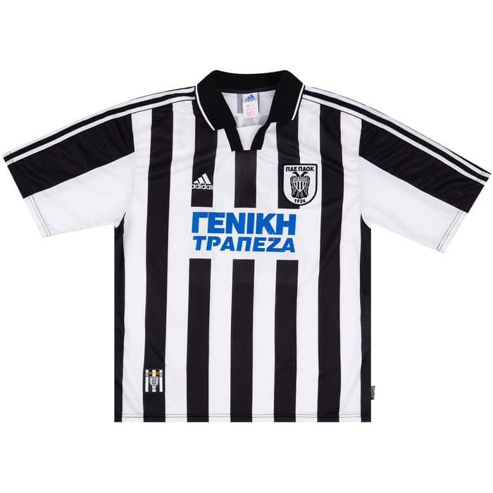1999-00 PAOK Match Issue Home Shirt Georgiadis #21