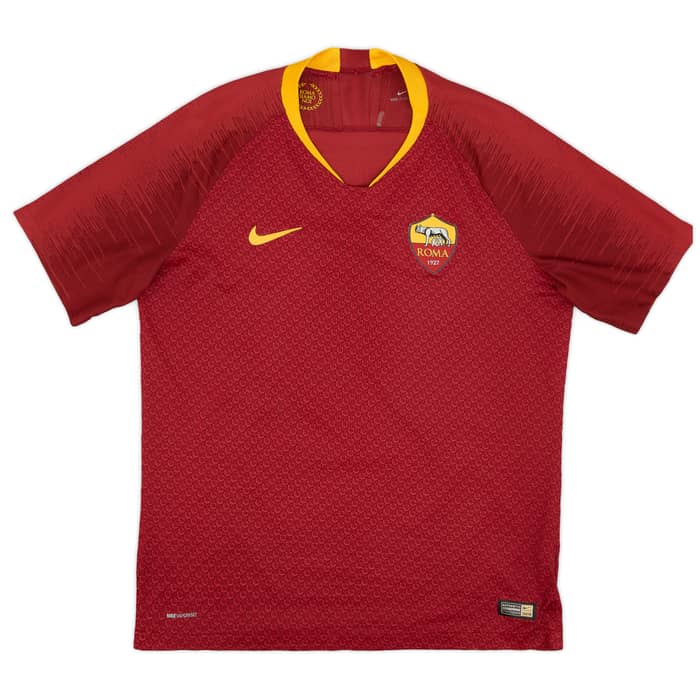 2018-19 Roma Authentic Home Shirt Dzeko #9 - 7/10 - (L)