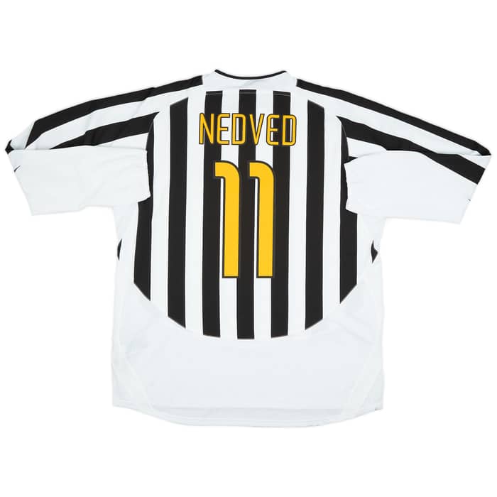 2003-04 Juventus Home L/S Shirt Nedved #11 (XXL)