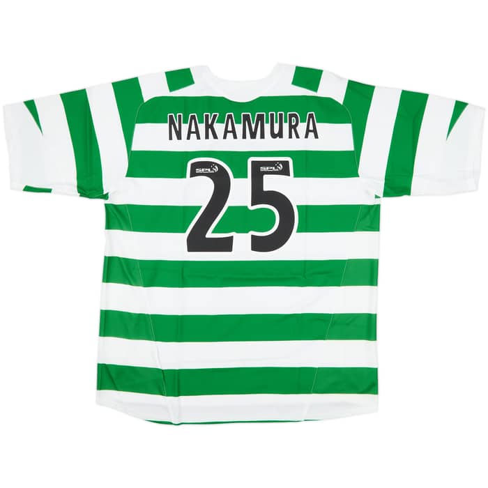 2005-07 Celtic Home Shirt Nakamura #25 (XXL)