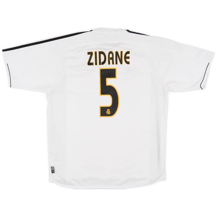 2003-04 Real Madrid Home Shirt Zidane #5 - 7/10 - (L)