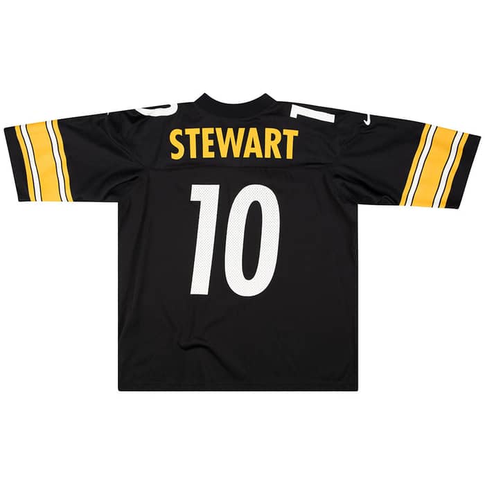 1997-00 Pittsburgh Steelers Stewart #10 Nike Jersey (Home) L