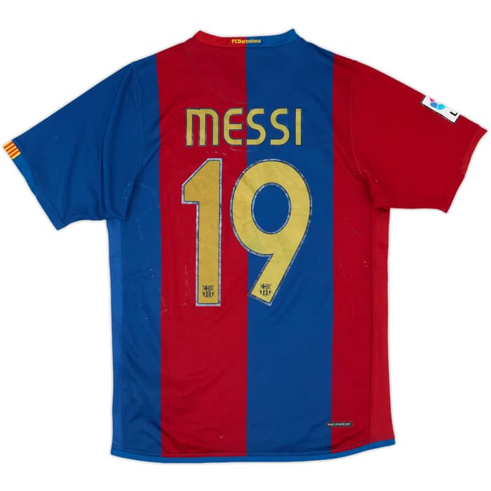 2006-07 Barcelona Home Shirt Messi #19 - 5/10 - (S)