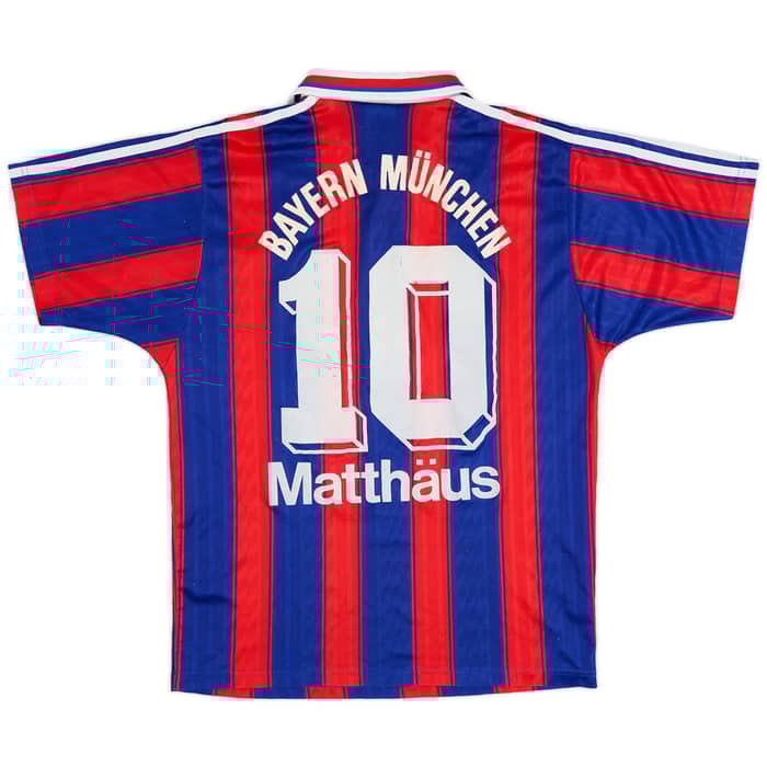 1995-97 Bayern Munich Home Shirt Matthaus #10 - 6/10 - (S)