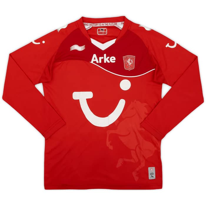 2011-12 FC Twente Home L/S Shirt Duuk #9 - 6/10 - (M.Boys)