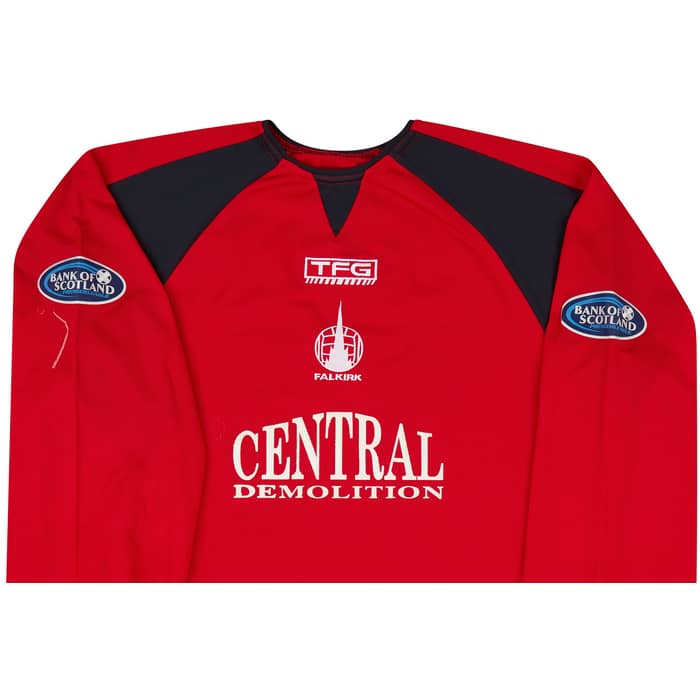 2005-06 Falkirk Match Issue GK Shirt Hill #17