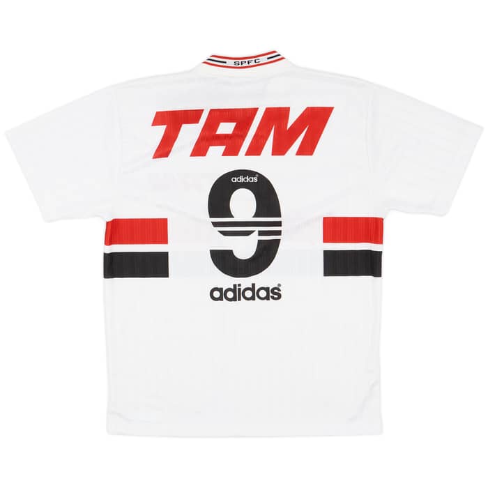 1996 Sao Paulo Home Shirt #9 - 8/10 - (XL)