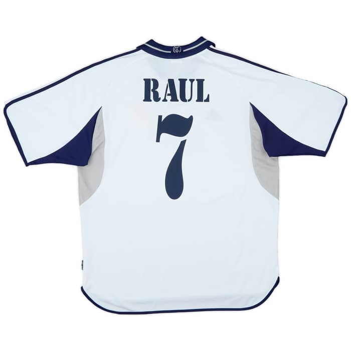 2000-01 Real Madrid Home Shirt Raul #7 - 7/10 - (XL)