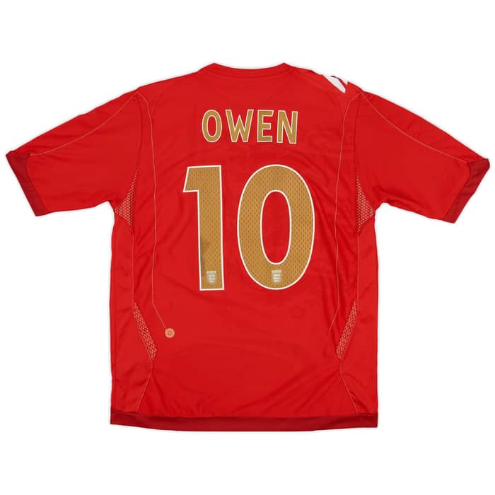2006-08 England Away Shirt Owen #10 - 7/10 - (L)