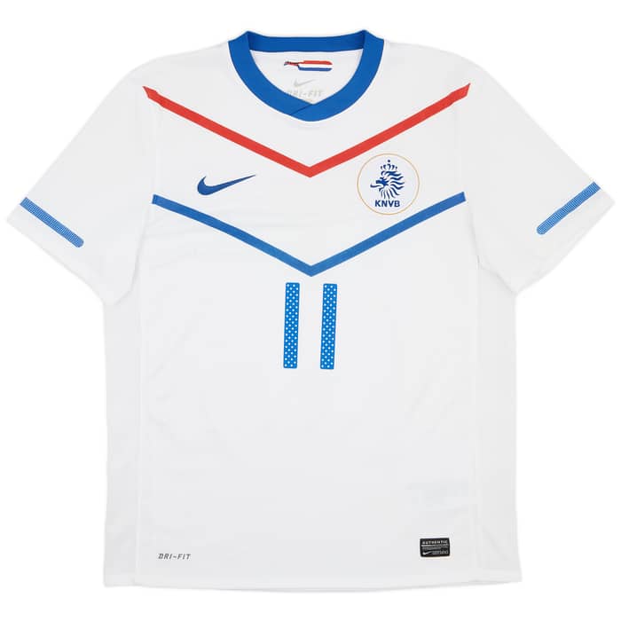 2010-11 Netherlands Away Shirt Robben #11 - 6/10 - (M)