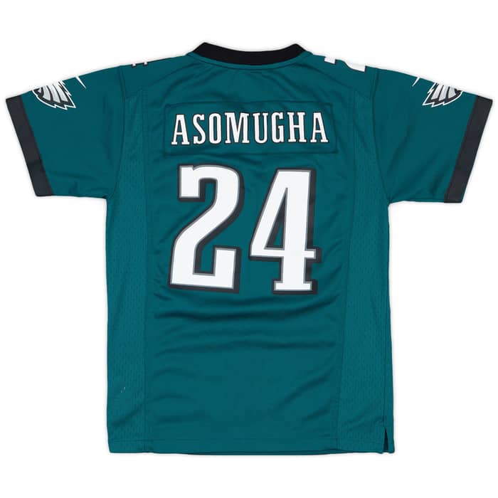 2012 Philadelphia Eagles Asomugha #24 Nike Game Home Jersey - 6/10 - (M.Boys)