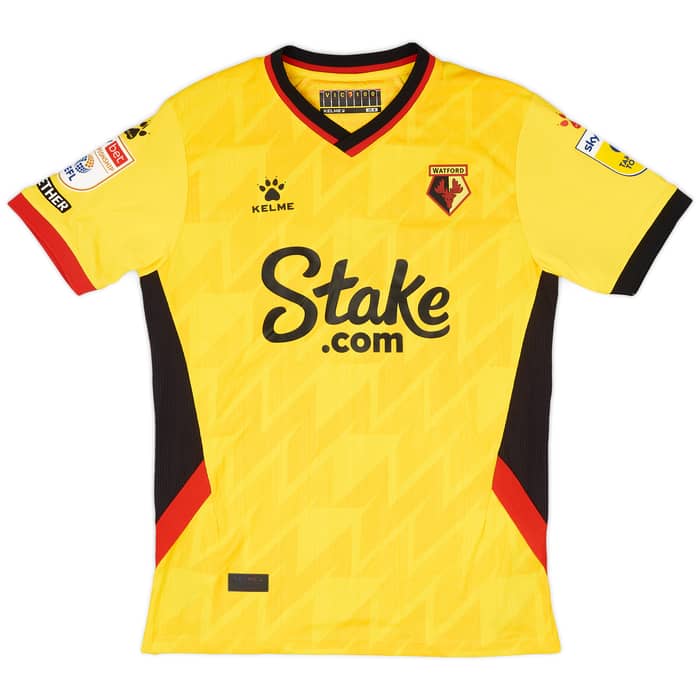 2022-23 Watford Match Issue Home Shirt Bayo #19