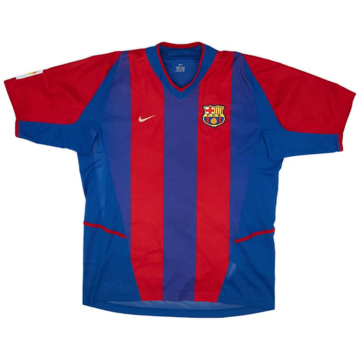 2002-03 Barcelona Player Issue Home Shirt Riquelme #10 - 8/10 - (XL)