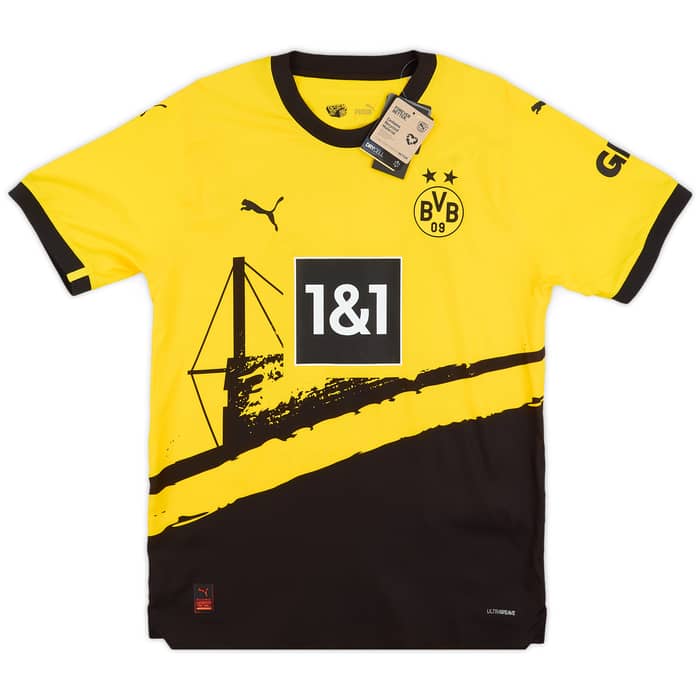 2023-24 Borussia Dortmund Authentic Home Shirt Brandt #19