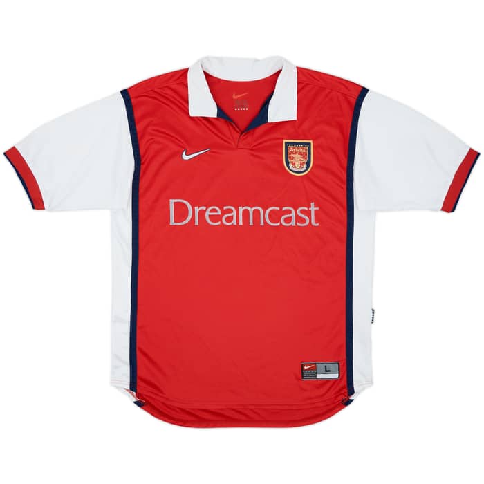 1999-00 Arsenal Home Shirt Henry #14 - 5/10 - (L)