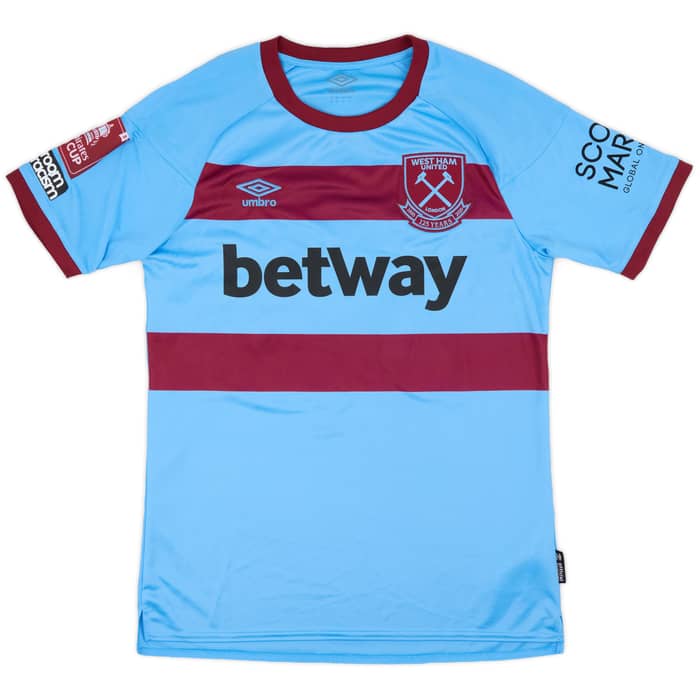 2020-21 West Ham Match Issue FA Cup Away Shirt Baptiste #75