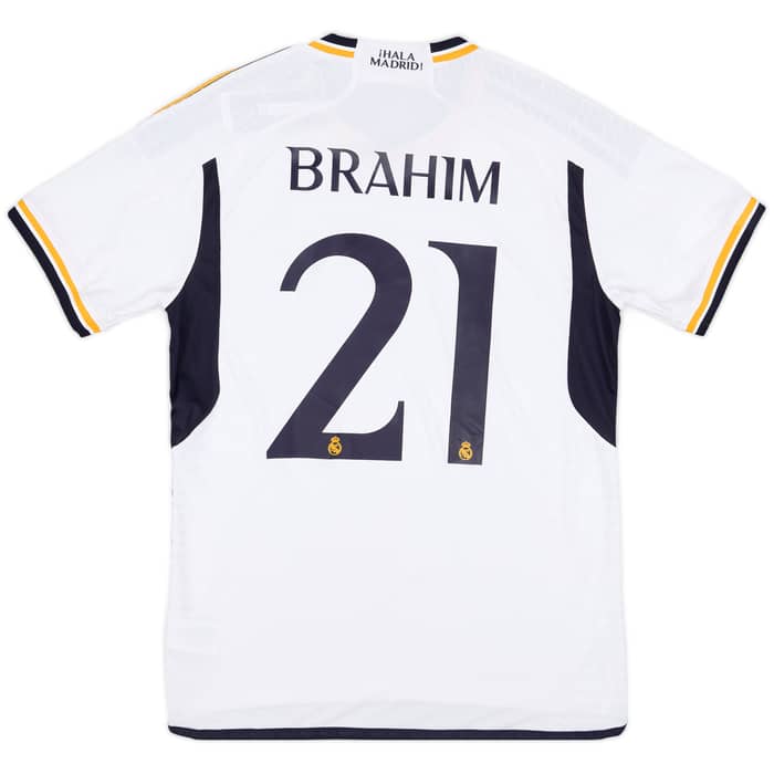 2023-24 Real Madrid Authentic Home CL Shirt Brahim #21 - 9/10 - (L)