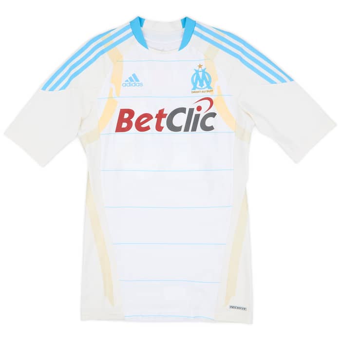 2010-11 Olympique Marseille Player Issue Home Shirt Gignac #10 - 8/10 - (L)