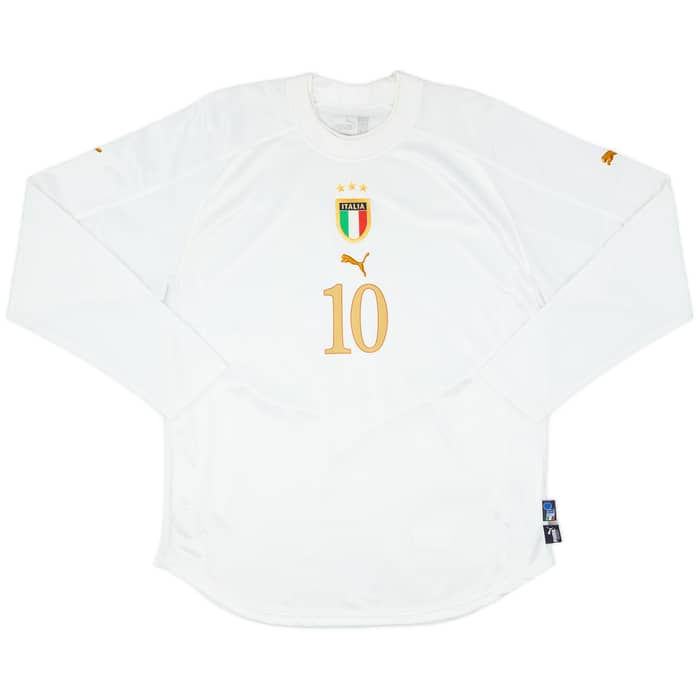 2004-06 Italy Away L/S Shirt Baggio #10 - 8/10 - (XL)