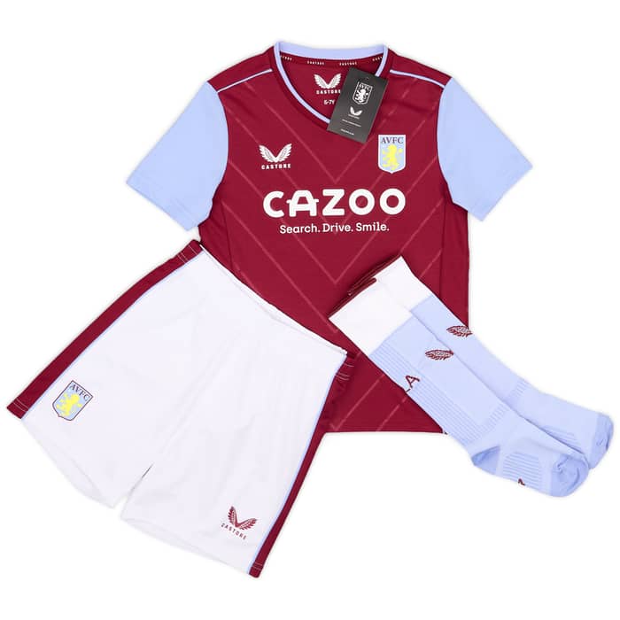 2022-23 Aston Villa Home Full Kit (6-7 Years)