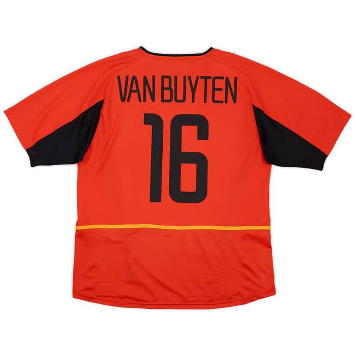 2002-04 Belgium Home Shirt Van Buyten #16 - 8/10 - (L)