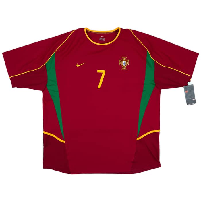 2002-04 Portugal Home Shirt Figo #7 (XXL)