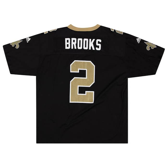 2000 New Orleans Saints Brooks #2 adidas Jersey (Home) XXL
