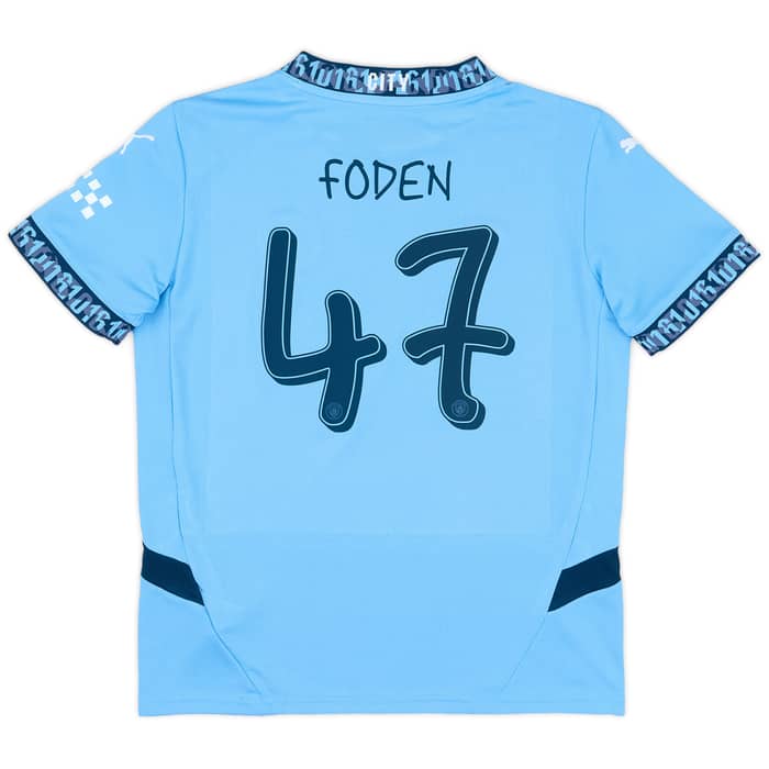 2024-25 Manchester City Home Shirt Foden #47 (KIDS)