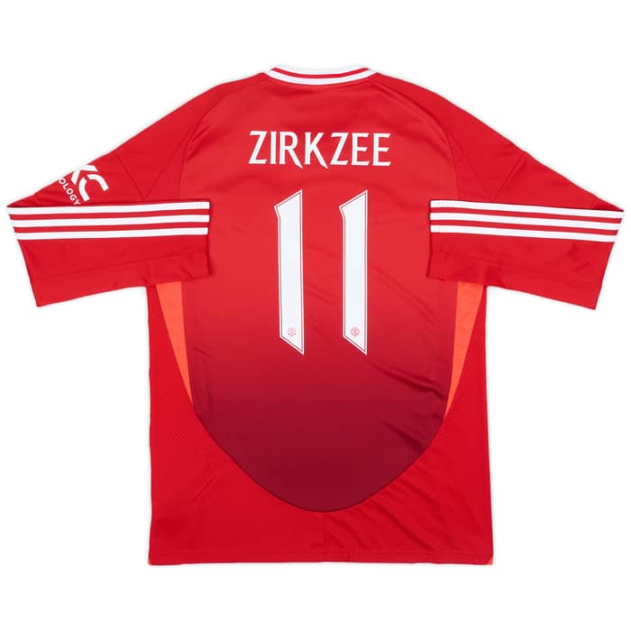 2024-25 Manchester United Home L/S Shirt Zirkzee #11