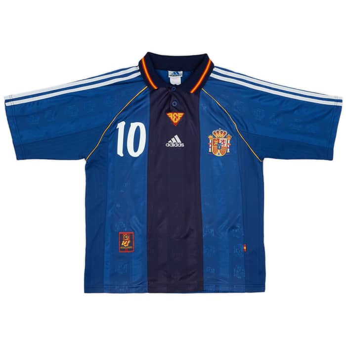 1999-00 Spain Away Shirt Raul #10 - 7/10 - (S)