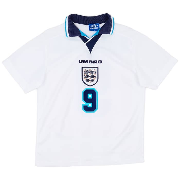 1995-97 England Home Shirt Shearer #9 - 9/10 - (M)