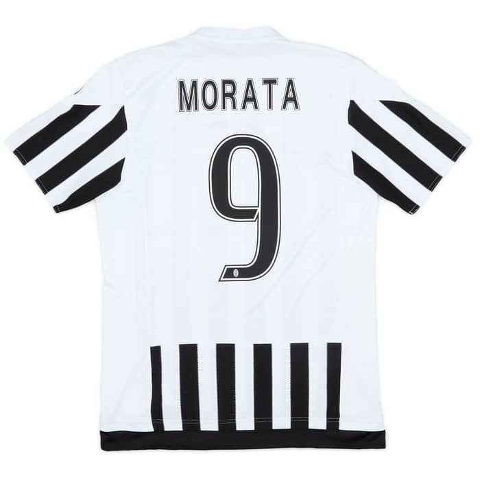 2015-16 Juventus Home Shirt Morata #9 - 8/10 - (M)