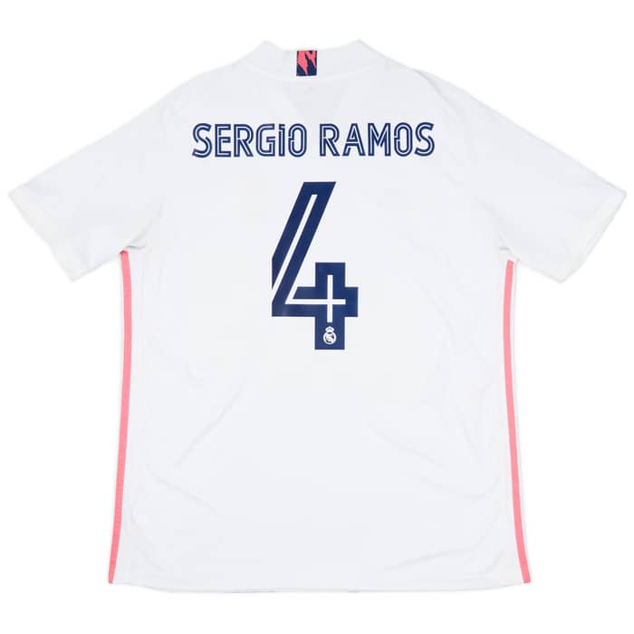 2020-21 Real Madrid Home Shirt Sergio Ramos #4 - 8/10 - (XL)