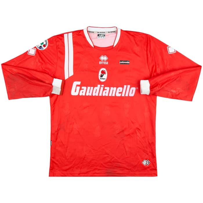 2007-08 Bari Match Issue Away L/S Shirt Stellini #27