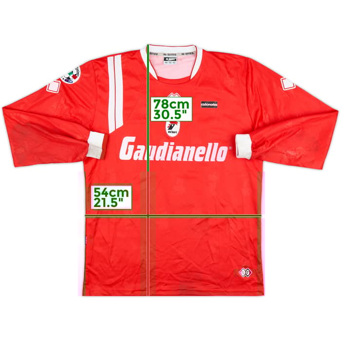2007-08 Bari Match Issue Away L/S Shirt Stellini #27
