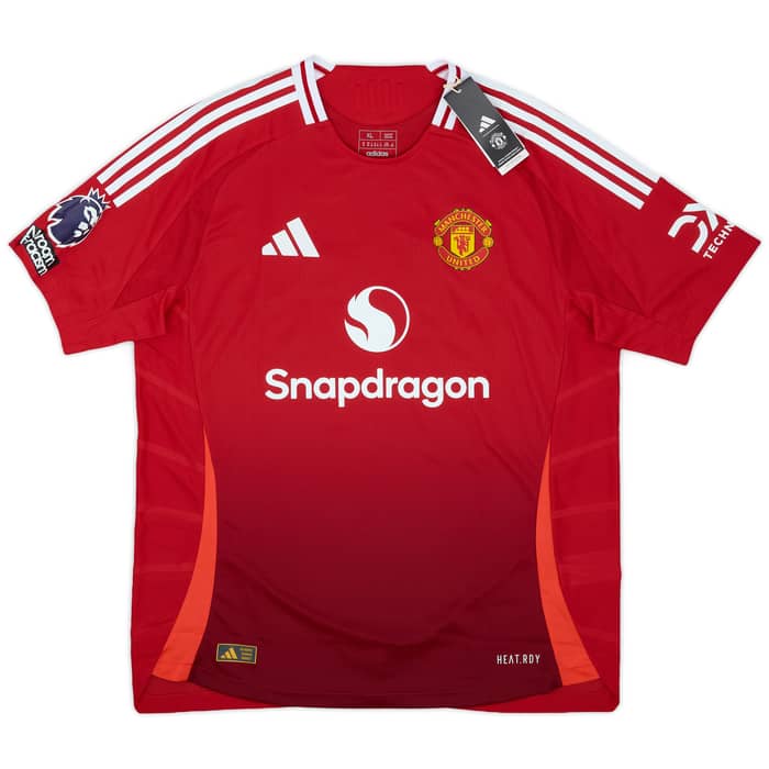 2024-25 Manchester United Authentic Home Shirt Mainoo #37 (XL)