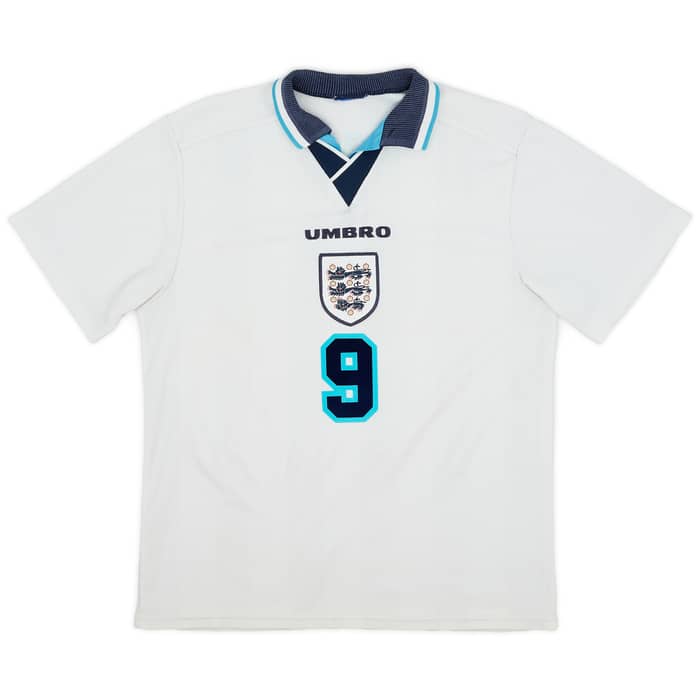 1995-97 England Home Shirt Shearer #9 - 7/10 - (L)