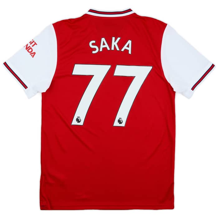 2019-20 Arsenal Home Shirt Saka #77 (M)