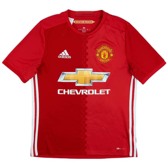 2016-17 Manchester United Home Shirt Pogba #6 - 7/10 - (L.Boys)