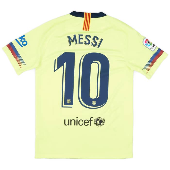 2018-19 Barcelona Away Shirt Messi #10 - 7/10 - (S)