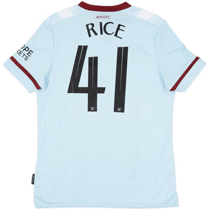 2021-22 West Ham Away Shirt Rice #41 (L)