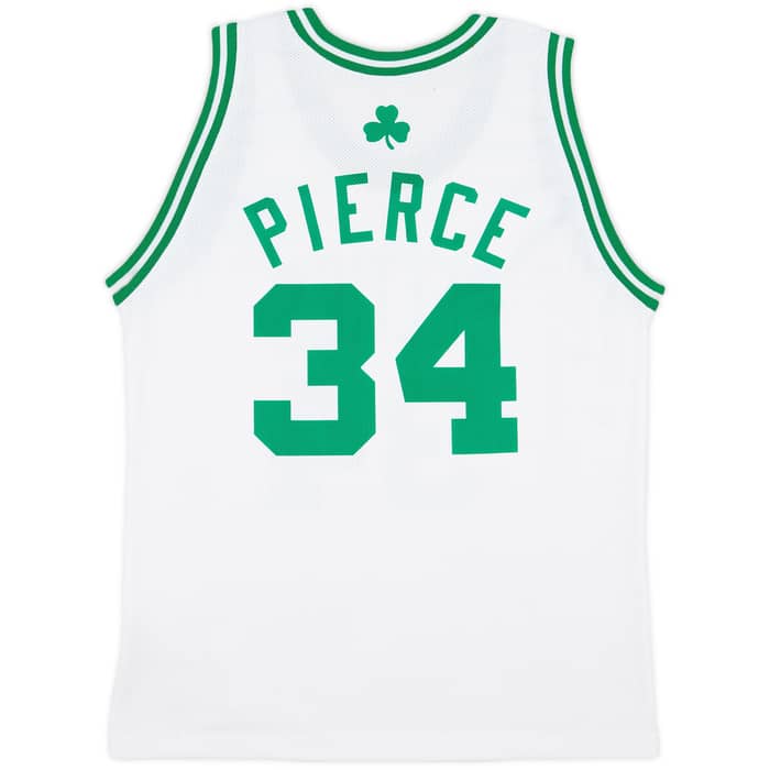 2005-10 Boston Celtics Pierce #34 Champion Home Jersey - 8/10 - (XL.Boys)