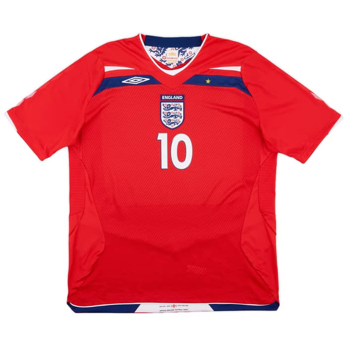 2008-10 England Away Shirt Rooney #10 - 7/10 - (XL)