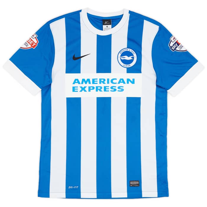 2015-16 Brighton Match Issue Home Shirt Calderon #14
