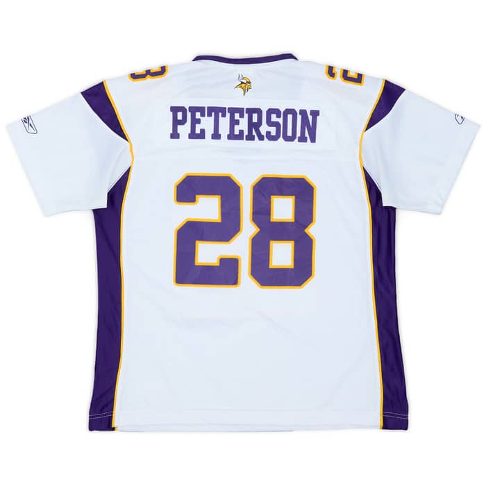 2007 Minnesota Vikings Peterson #28 Reebok Premier Away Jersey Womens - 8/10 - (XL)